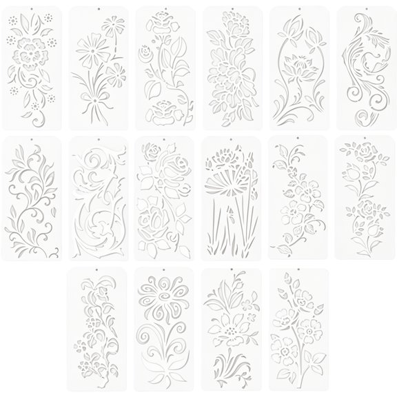 Artistic Reusable Stencil Template Design Tool With Friendly PET Materials For Multiple Mediums Painting Applications