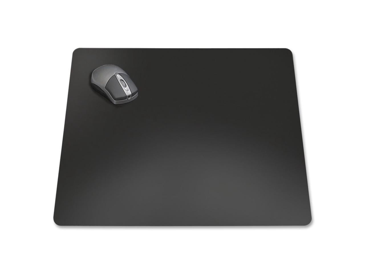 Matte Black Vinyl Desk Pad with Microban Protection, 20" x 36"