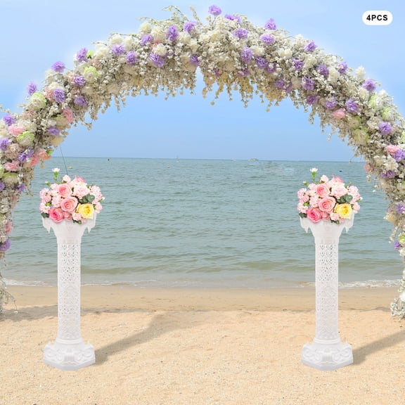 Artistic Roman Column Statue Party Flowerpot Holder Wedding Roman Pillar White for Decorating Gardens