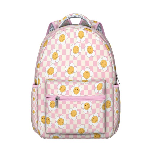 Artistic Romantic Floral Print Students Backpack Fashion Backpack with Peony and Rose Pattern, Adjustable Straps, Suitable for School, Travel, and Everyday Use