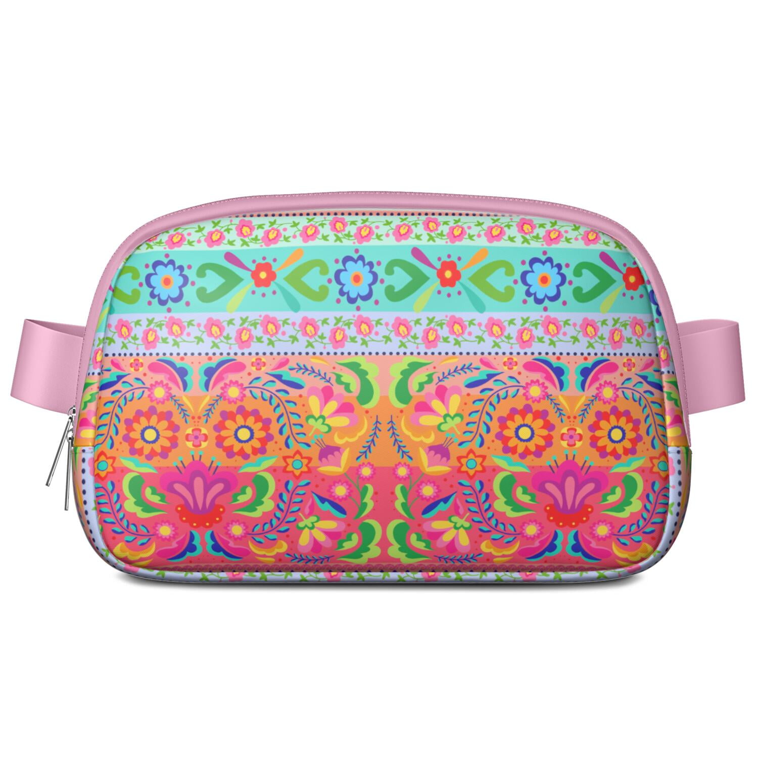 Artistic Running Belt Bag – Geometric Fanny Pack for Women – Secure and Adjustable