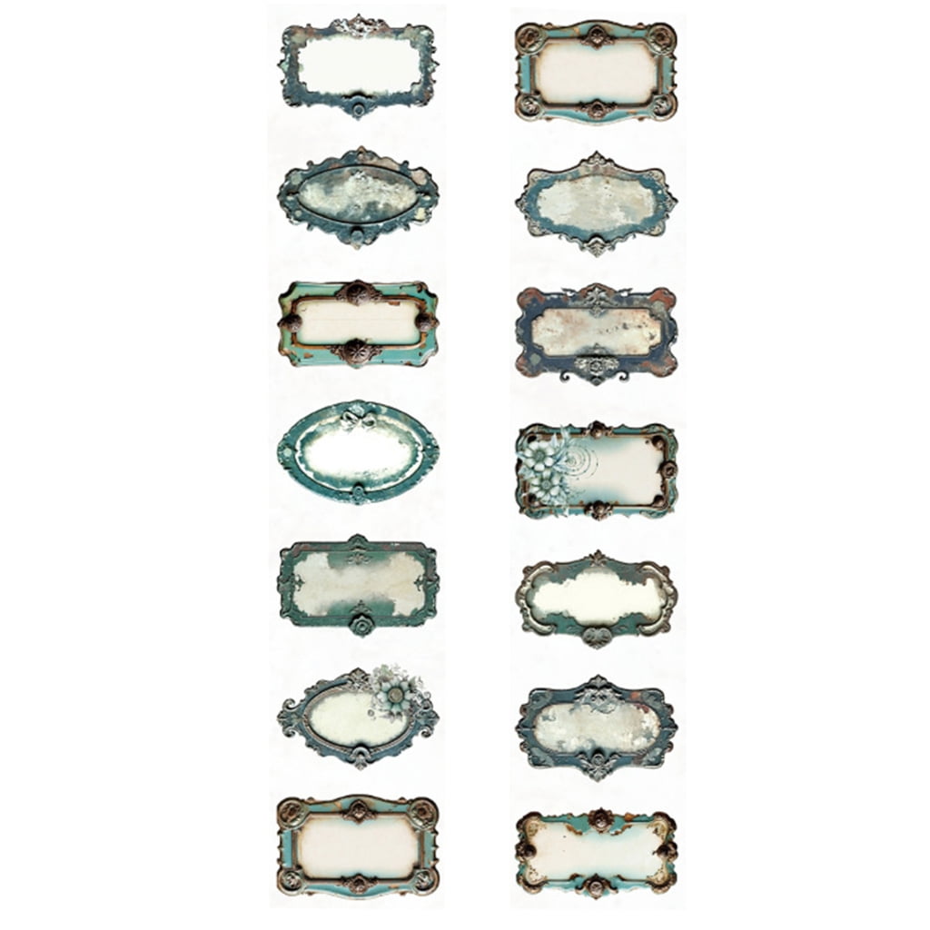 Artistic Rust Theme Stickers Tape Sticker Roll For Scrapbooking ...