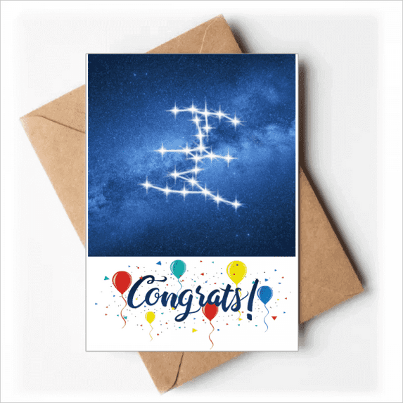 Artistic Self Beautiful Lucky Stars Wedding Cards Congratulations Greeting Envelopes
