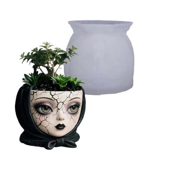 Artistic Silicone Ceramic Mold For Handmade Resin Jewelry Making Decorative Succulents Pots And Craft Projects