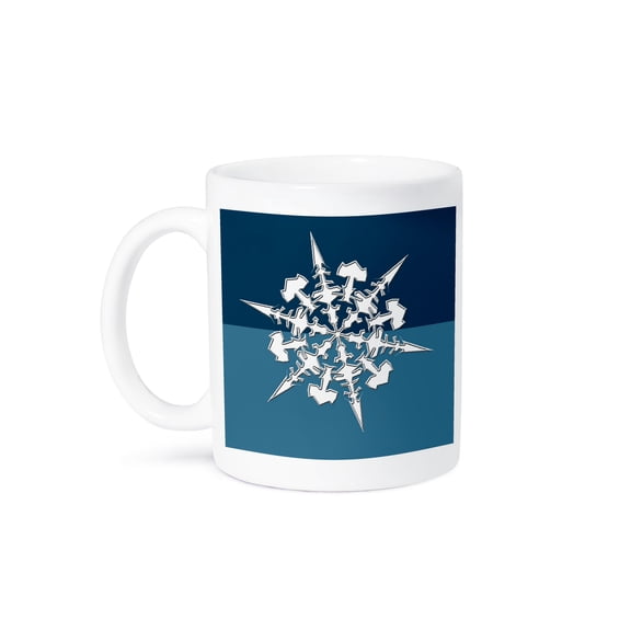 3drose, Artistic Snowflake Design, 15oz Mug