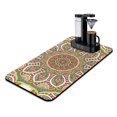 thumbnail image 1 of Artistic Spiritual Coffee Station Mat - Absorbent Countertop Protector with Mandala Tribal Pattern, 1 of 4