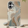 thumbnail image 1 of Artistic Stained Floral Print Universal Phone Case for iPhone 11–17 Pro Max, 1 of 2