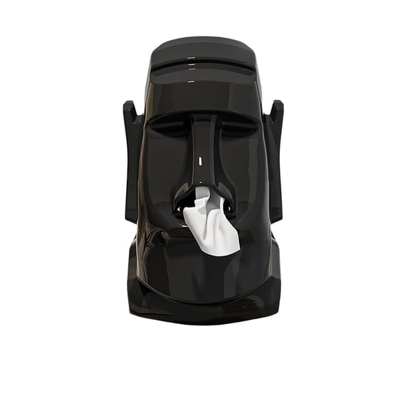 Artistic Stone Face Tissue Box Holder: Stylish Napkin Dispenser for Home Decor