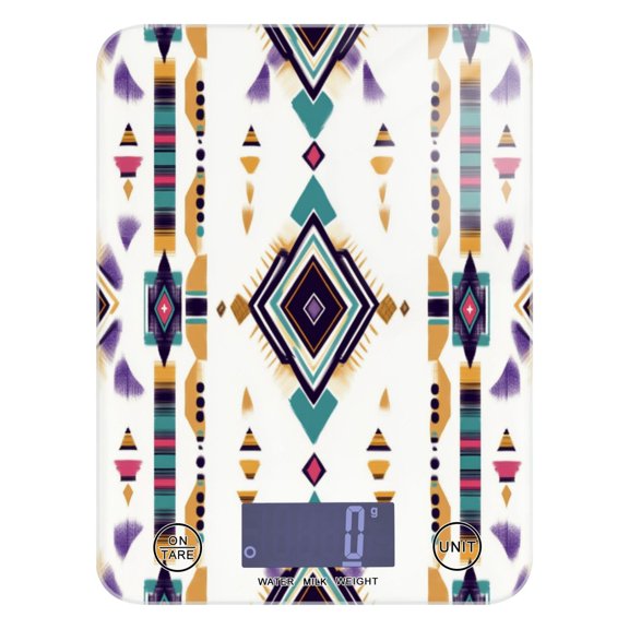 Artistic Stripes Pattern Food Scale Digital Kitchen Scale Waterproof Grams Ounces lbs for For Baking and Cooking