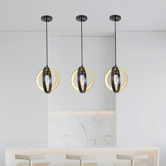 Artistic Style Chandelier, Single Lamp Matte Antique Bronze Chandelier Without A Bulb. Open Design, Highly Compatible, Easy To Install, Suitable for Bedrooms, Dining Rooms, and Kitchens.
