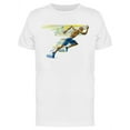 thumbnail image 1 of Artistic Stylized Running Man  T-Shirt Men -Image by Shutterstock, Male x-Large, 1 of 2