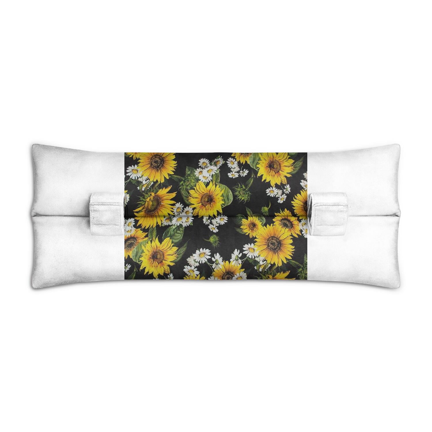Artistic Sunflower Seatbelt Pillow - Plush Mastectomy Car Cushion - Watercolor Floral Design for Post Surgery Comfort - Chest Protection & Pressure Relief