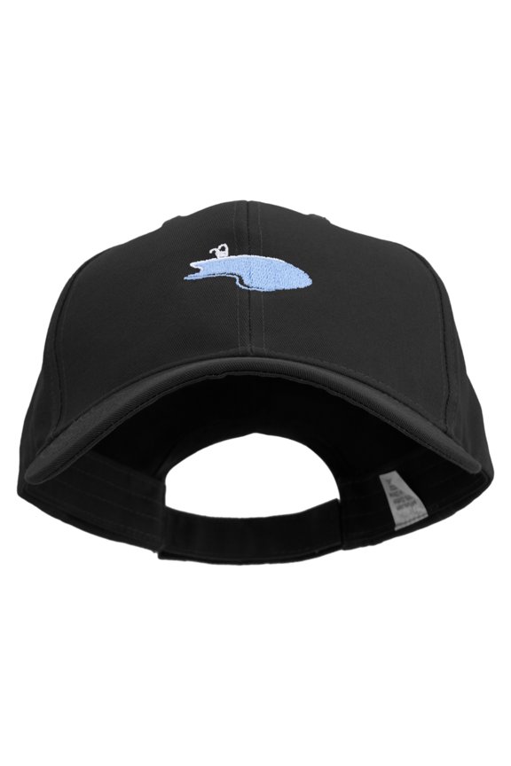 Artistic Swimming Pool Logo Embroidered Big Size High Profile Twill Cap - Black XL-3XL