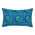 Artistic Swirl Snake Blue Toddler Pillowcases 14" x 20" Kids
