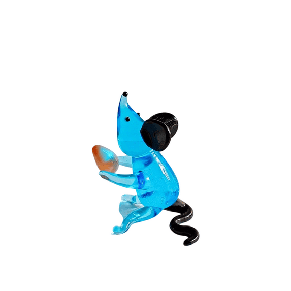 Artistic Theft Eggs Colored Glass Miniature Sculpture Handcrafted Colorful Decoration For Bookshelves Desk Display