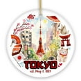 thumbnail image 1 of Artistic Tokyo Cultural Heritage Ornament, Japanese Style Timeless Zen Keepsake, 1 of 5