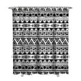 thumbnail image 1 of Artistic Tribal Print Shower Curtain 72x84 Inches, Quick-Dry Polyester with Plastic Hooks, Boho Chic Ethnic Earthy Style Bathroom Decor, 1 of 5