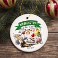 thumbnail image 1 of Artistic Washington State Themes and Landmarks Christmas Ornament, 1 of 7