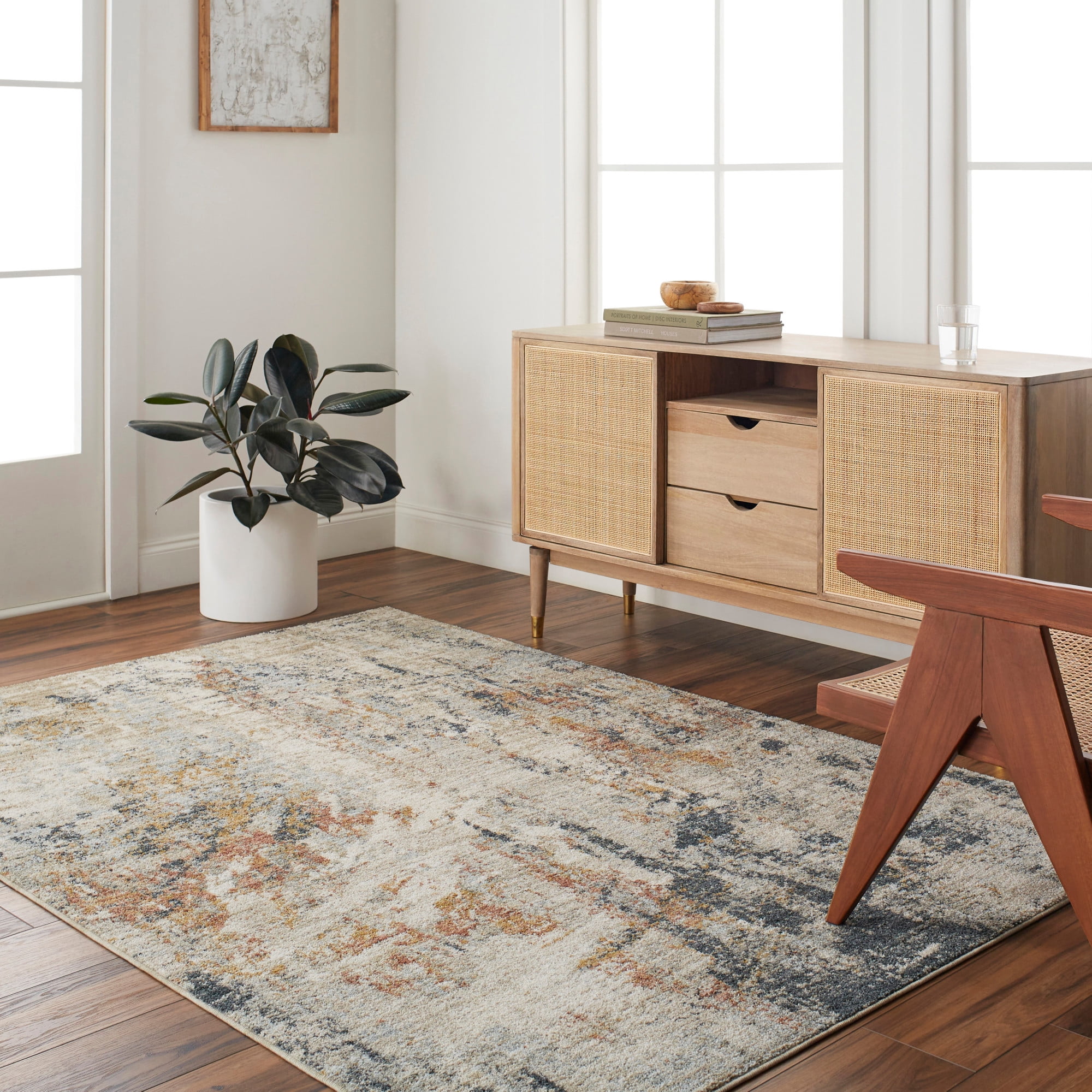 Artistic Wavers Beckham Area Rug, 2'7" x 7'3", Cream/Gray