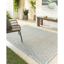 Artistic Wavers Bouclair Area Rug, 5'3" x 7', Medium Gray