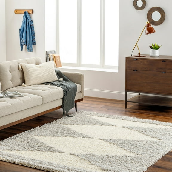 Artistic Wavers Everton Plus Area Rug, 7'10" x 9'6", Gray/Cream