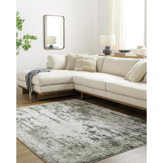 Artistic Wavers Osaka Area Rug, 5'3" x 7', Dusty Sage/Cream