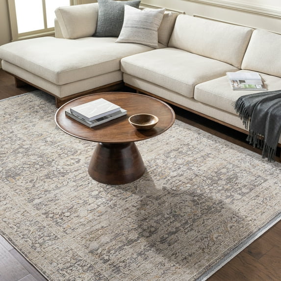 Artistic Wavers Rivaldo Area Rug, 6'7" x 9'6", Brown/Cream