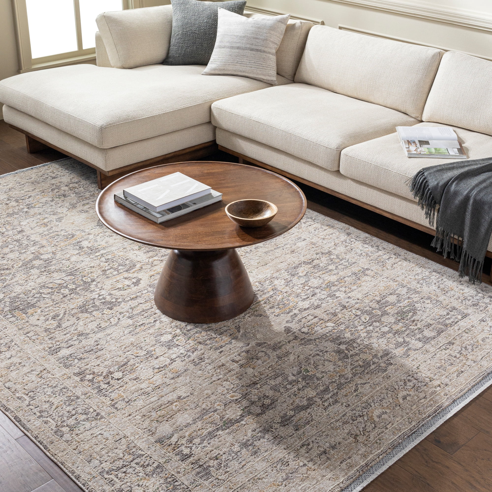 Artistic Wavers Rivaldo Area Rug, 9'4" x 13'1", Brown/Cream