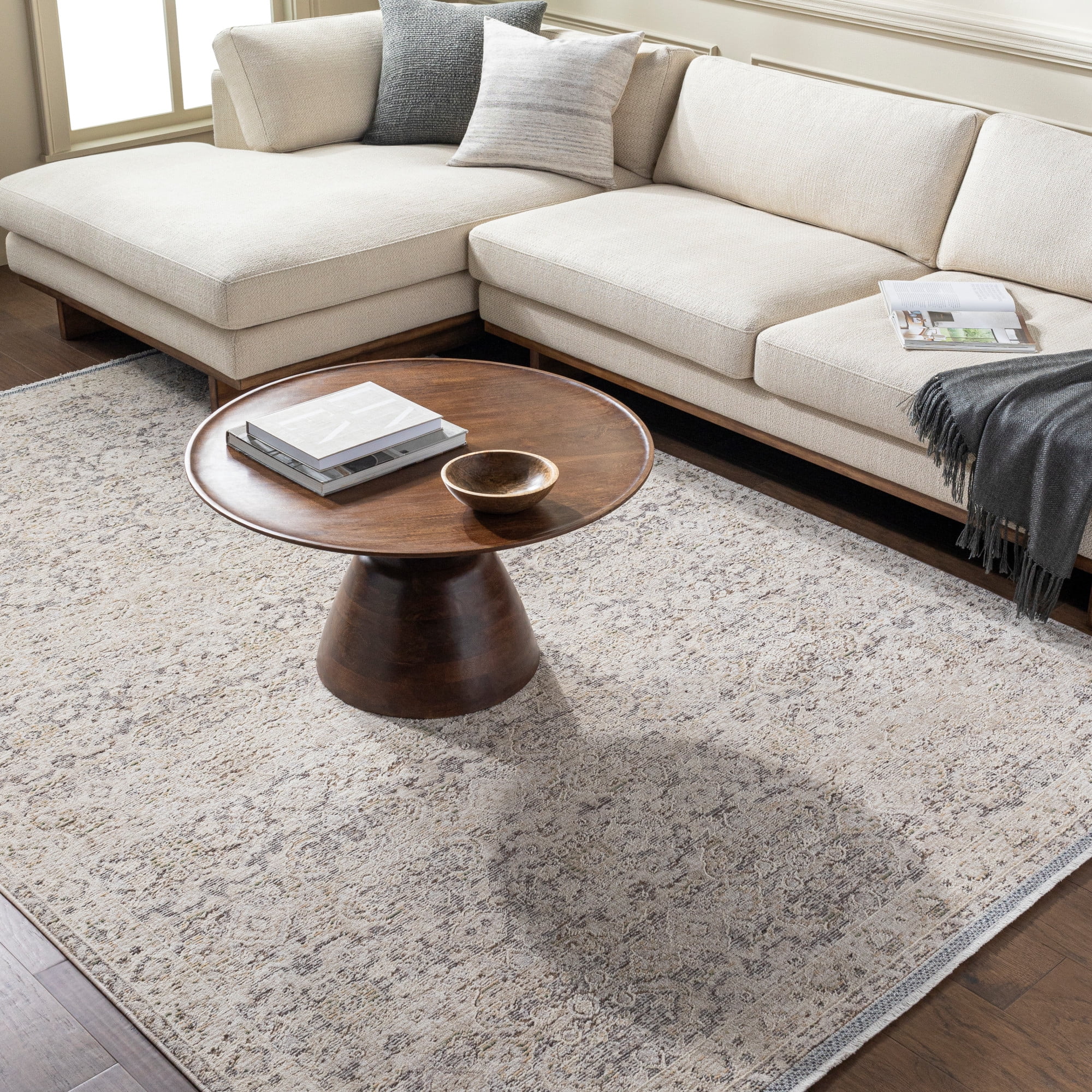 Artistic Wavers Rivaldo Area Rug, 9'4" x 13'1", Light Brown/Cream