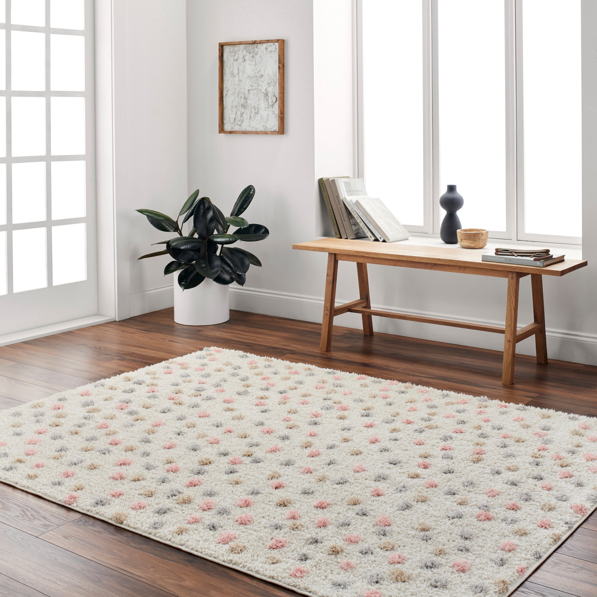Artistic Wavers Rodos Area Rug, 6'7" x 9', Beige