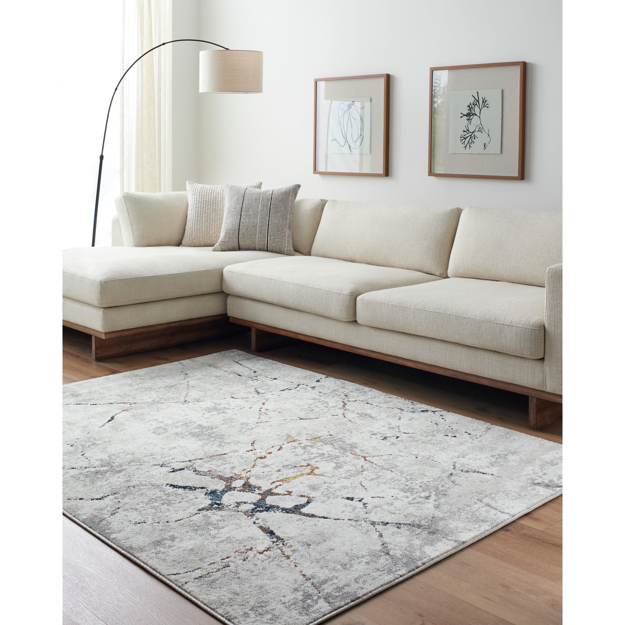 Artistic Wavers Soldado Area Rug, 2' x 2'11", Light Gray
