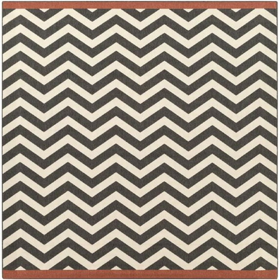 Artistic Weavers Alfresco Area Rug, Black/Rust, 8'10" x 8'10"