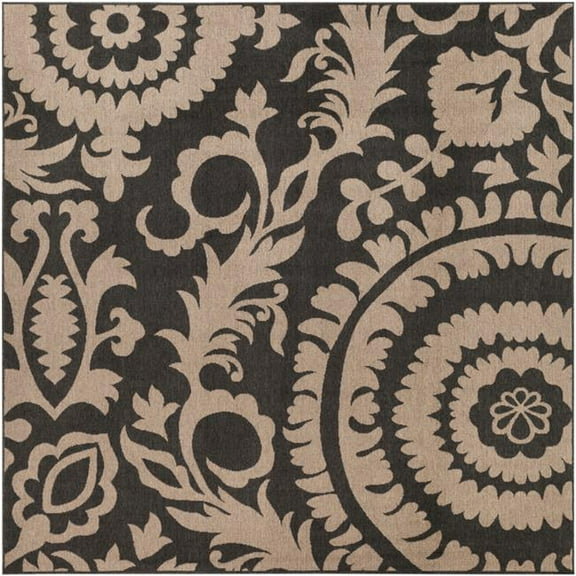 Artistic Weavers Alfresco Area Rug, Tan/Black, 8'10" x 8'10"