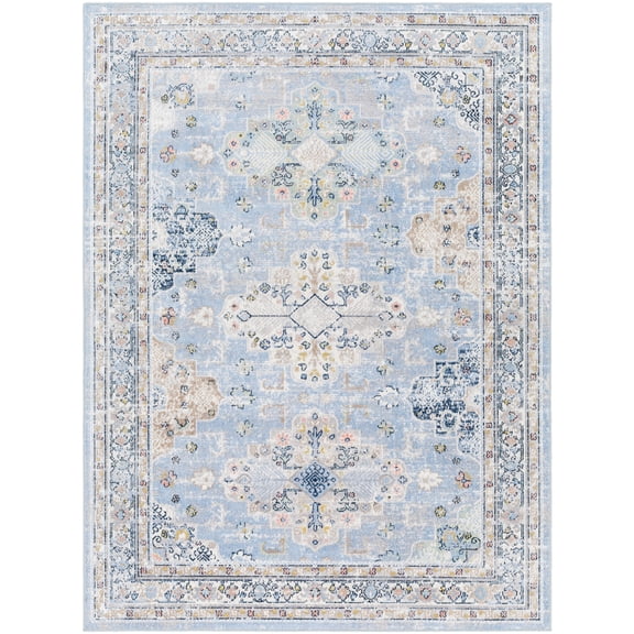 Artistic Weavers  Blue 5'3" x 7'  Rectangle Area Rug