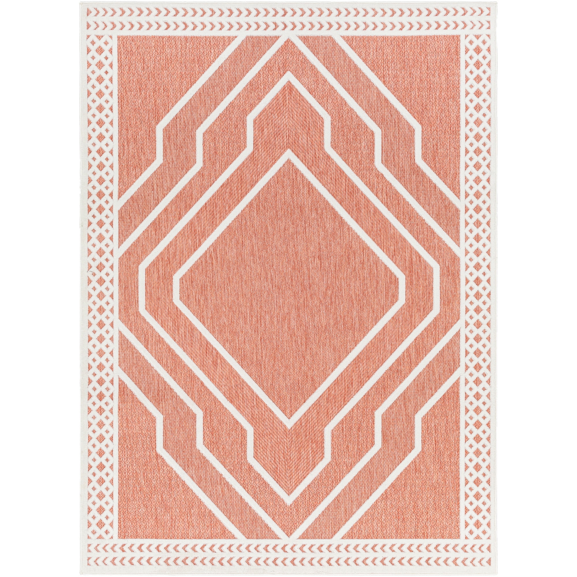 Artistic Weavers  Blue 5' x 8'  Indoor/Outdoor Rectangle Area Rug