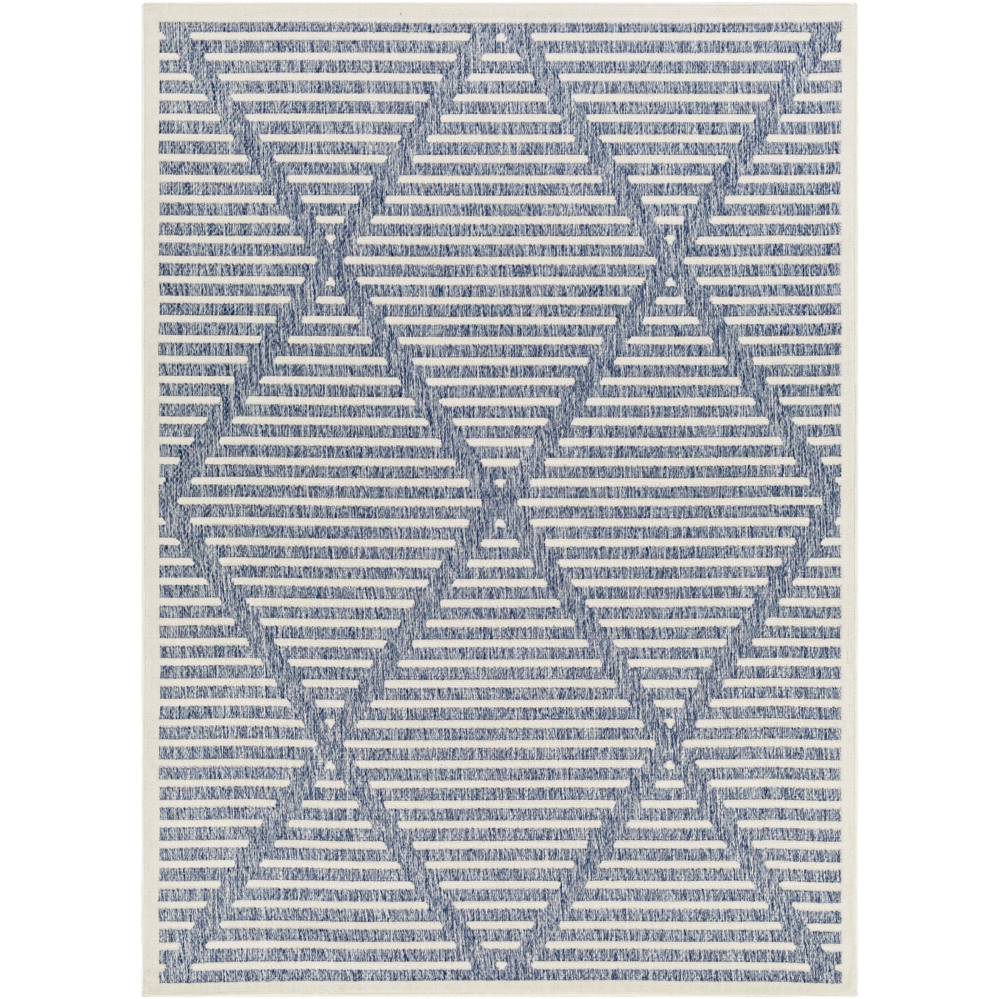 Artistic Weavers  Blue 5' x 8'  Indoor/Outdoor Rectangle Area Rug