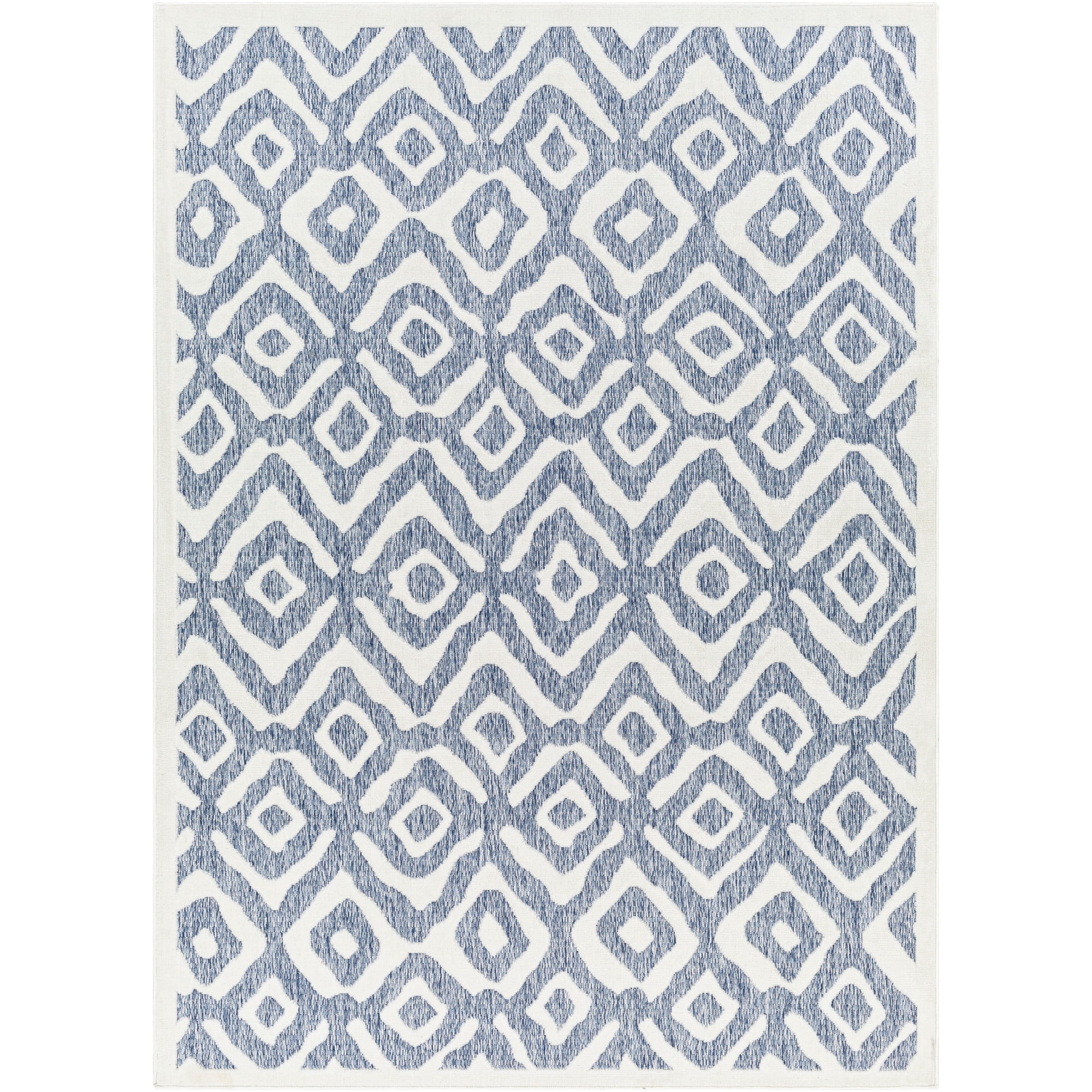 Artistic Weavers  Blue 5' x 8'  Indoor/Outdoor Rectangle Area Rug