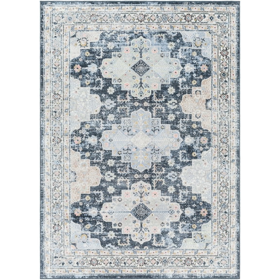 Artistic Weavers  Blue 6'7" x 9'  Rectangle Area Rug