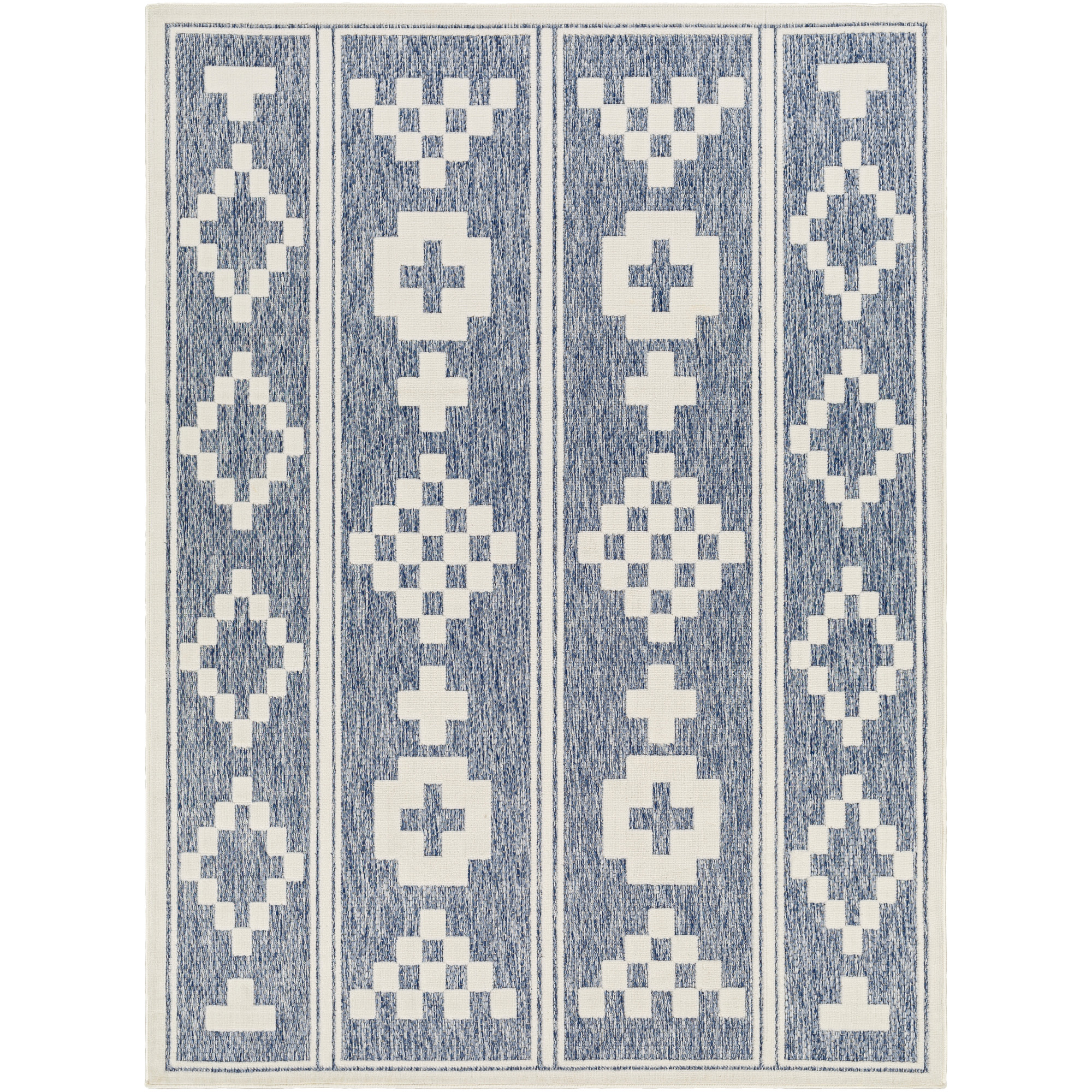 Artistic Weavers  Blue 8' x 10'  Indoor/Outdoor Rectangle Area Rug