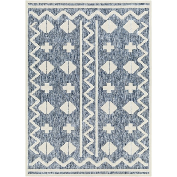 Artistic Weavers  Blue 8' x 10'  Indoor/Outdoor Rectangle Area Rug