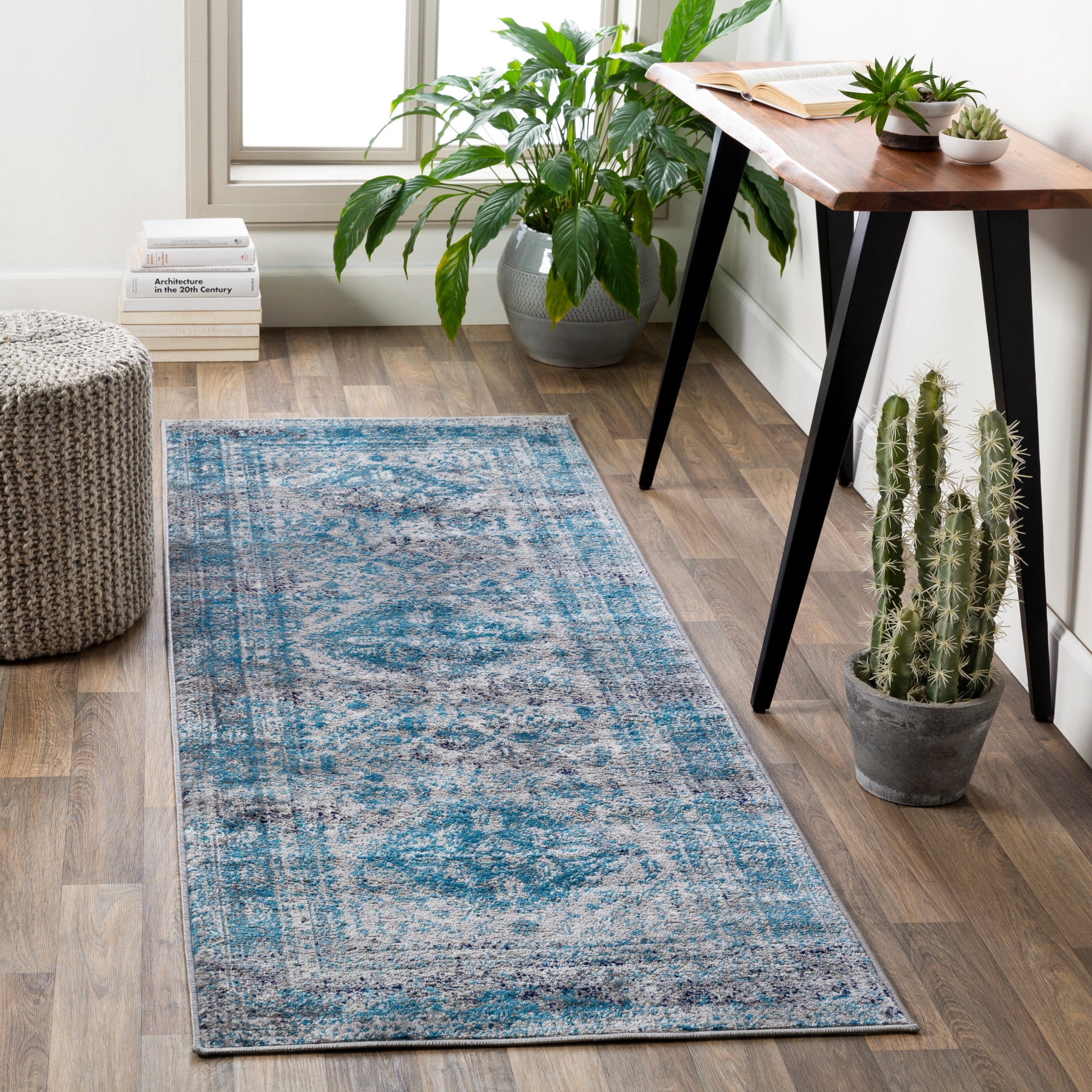 Artistic Weavers  Blue/Gray 2'6" x 10' Traditional Runner Area Rug
