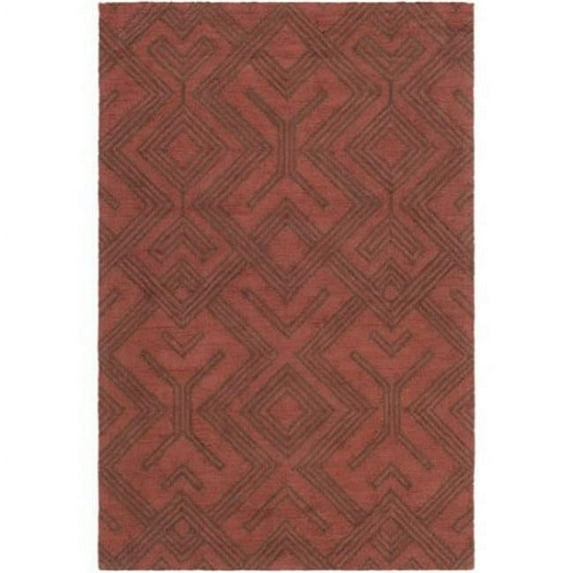 Artistic Weavers CGO2433-7696 7 ft. 6 in. x 9 ft. 6 in. Rectangle Congo Hill Hand Tufted Area Rugs - Terra Cotta & Rust