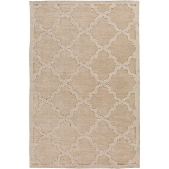 Artistic Weavers Central Park Abbey Beige 3' x 5' Modern Trellis Area Rug