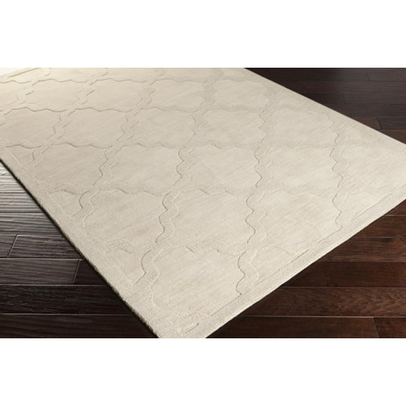 Artistic Weavers Central Park Abbey Cream 4' x 6' Modern Trellis Area Rug