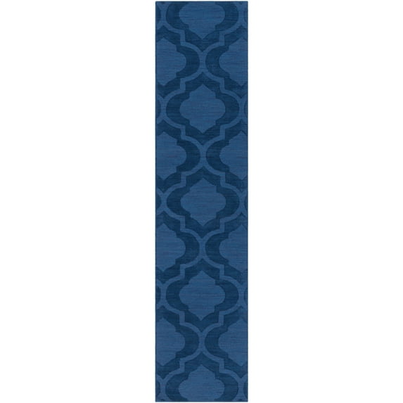 Artistic Weavers Central Park Kate Blue 2'3" x 10' Modern Trellis Area Rug