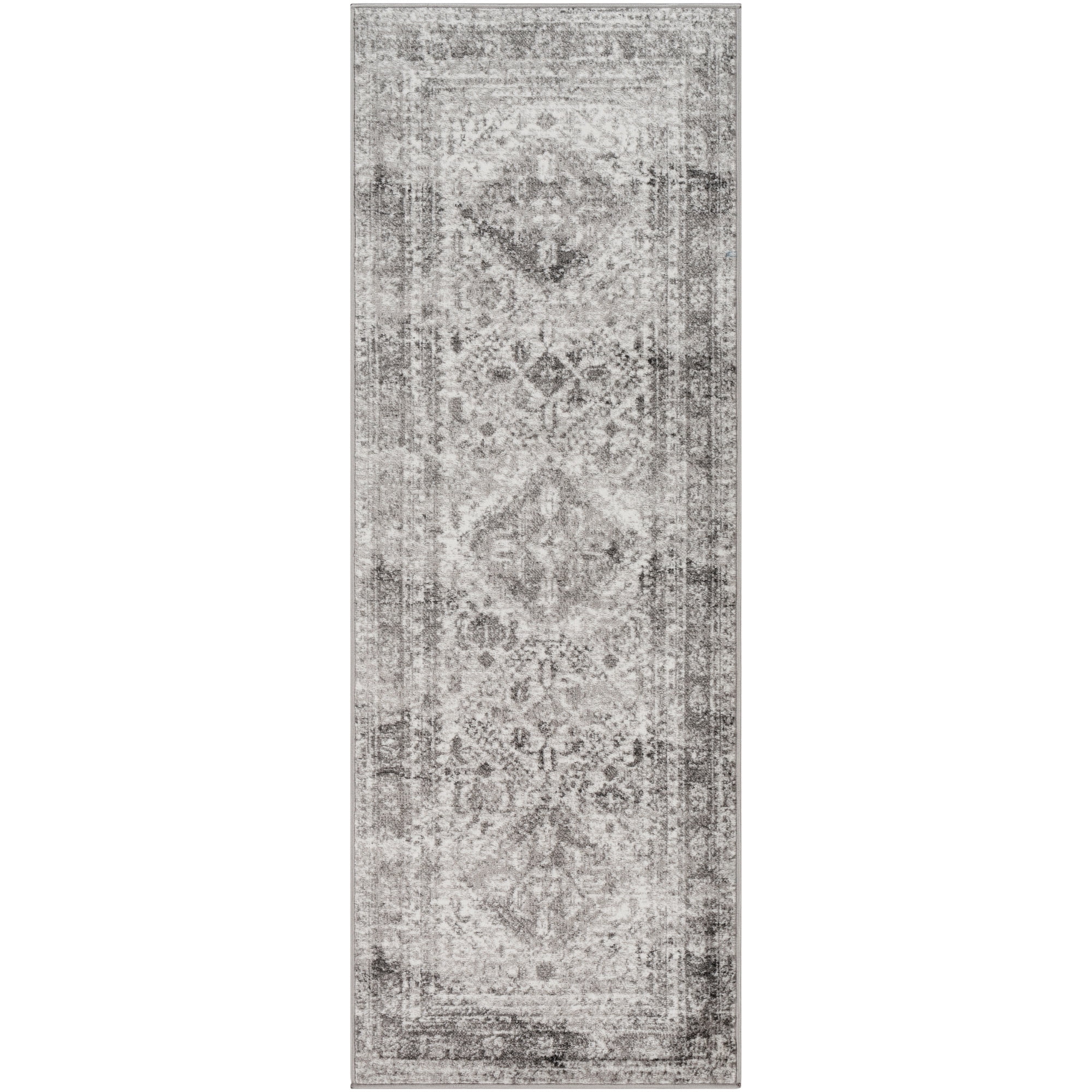 Artistic Weavers  Charcoal 2'6" x 12' Traditional Runner Area Rug