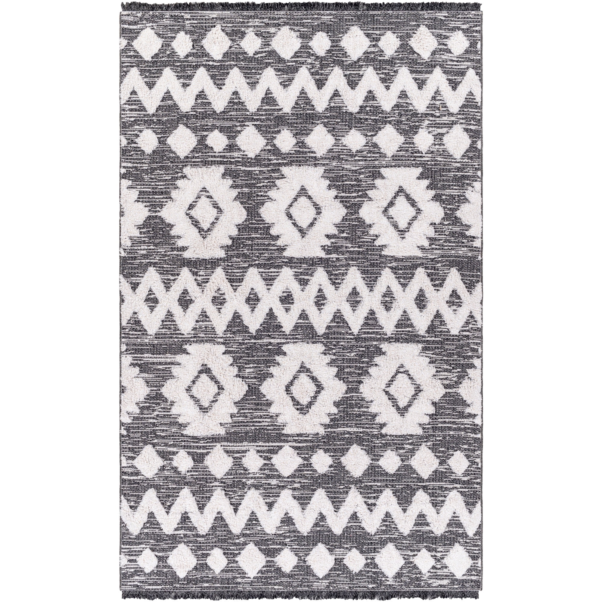 Artistic Weavers  Charcoal 2' x 4' Global Rectangle Area Rug