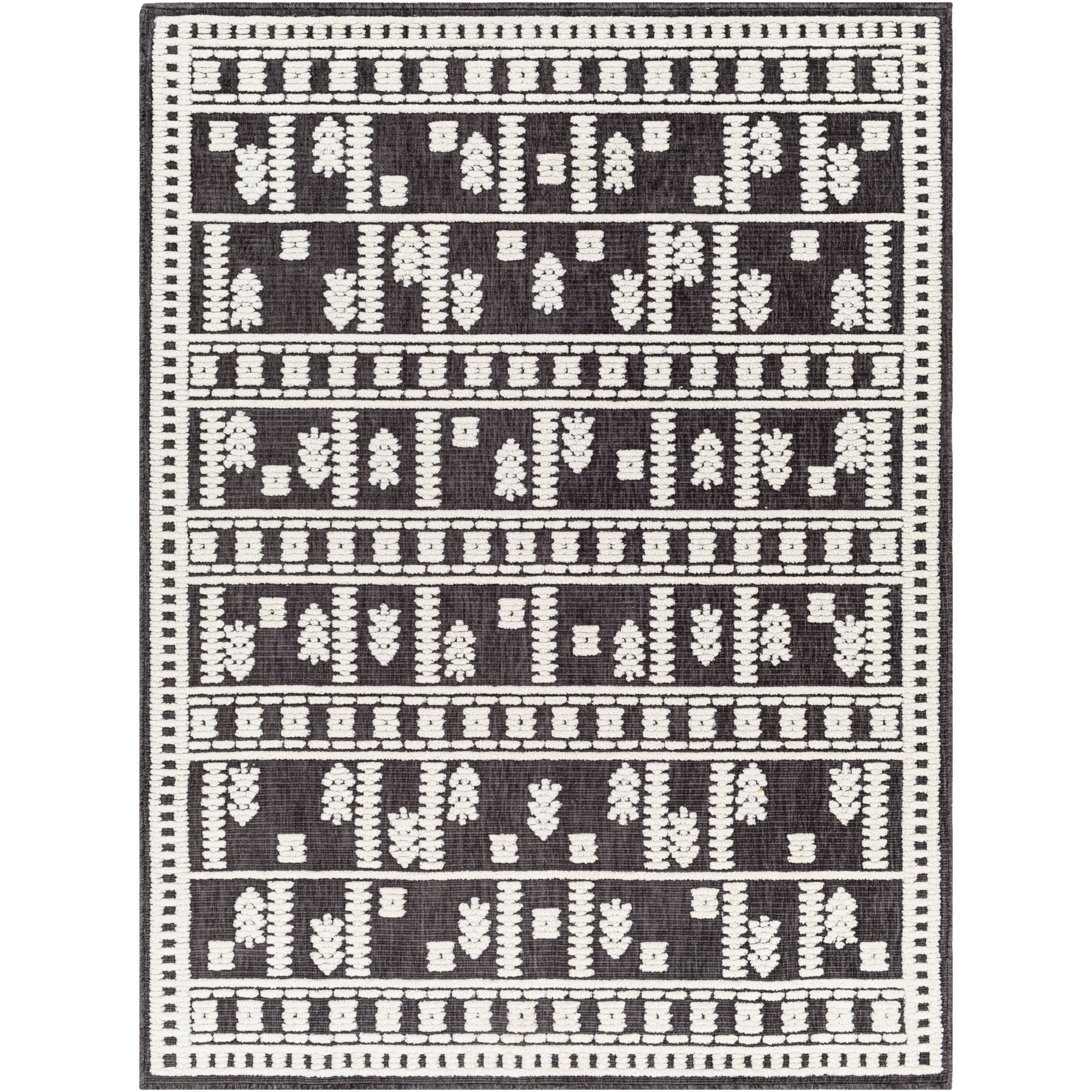Artistic Weavers  Charcoal 5' x 8'  Machine Washable Rectangle Area Rug