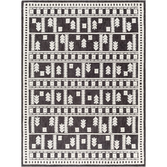 Artistic Weavers  Charcoal 5' x 8'  Machine Washable Rectangle Area Rug