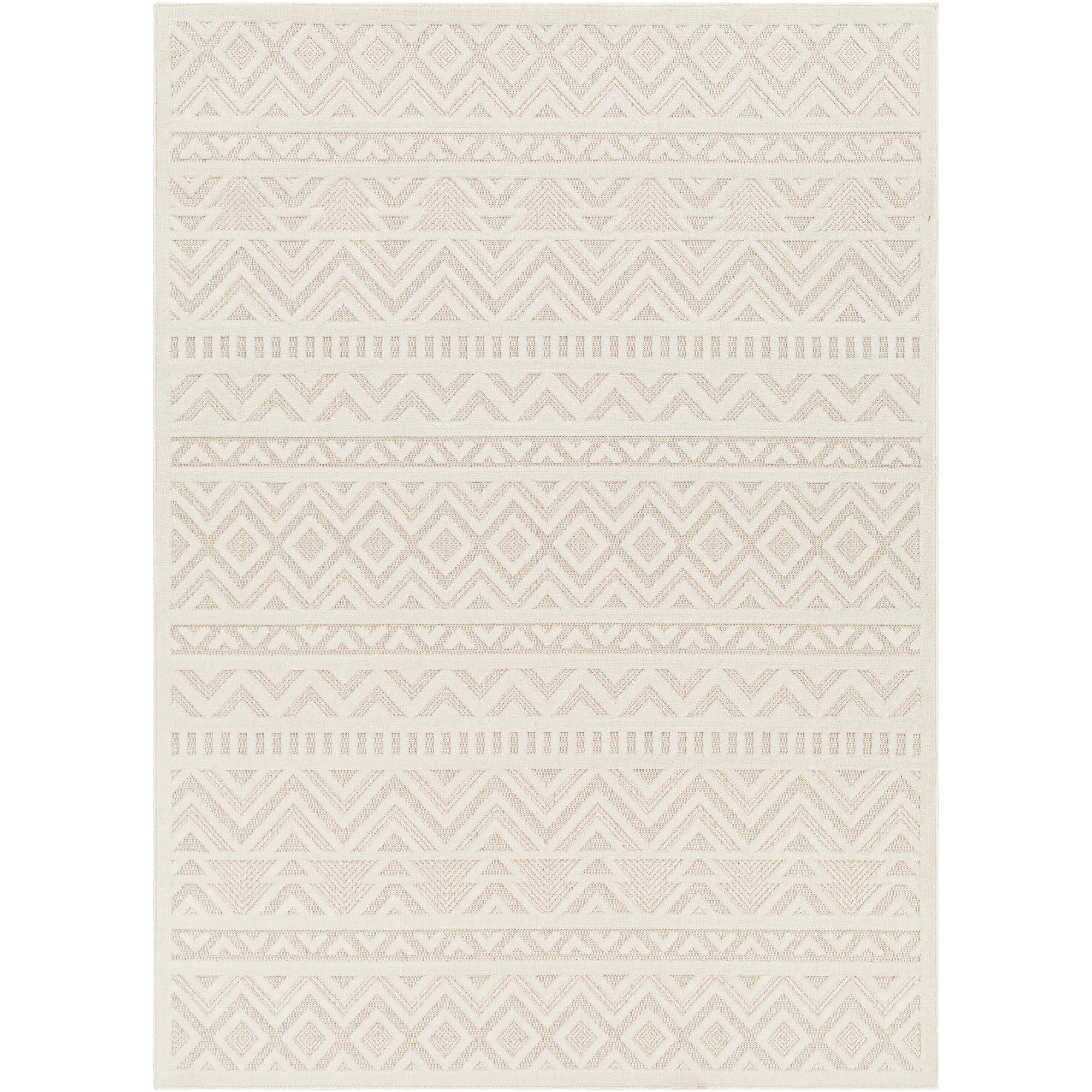 Artistic Weavers  Cream 5' x 8'  Indoor/Outdoor Rectangle Area Rug